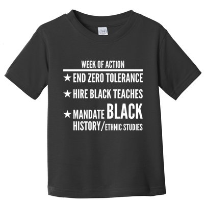Week Of Action Black Live Matter Toddler T-Shirt