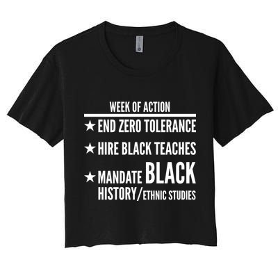 Week Of Action Black Live Matter Crop Top