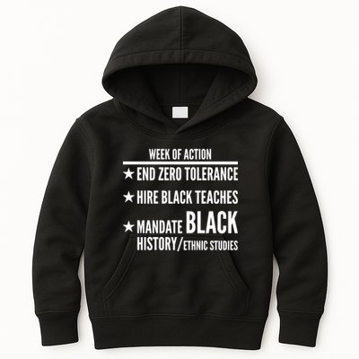 Week Of Action Black Live Matter Kids Hoodie