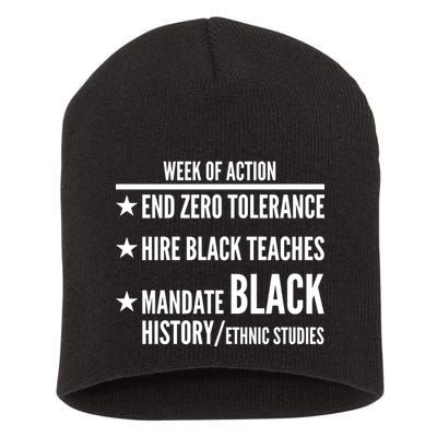 Week Of Action Black Live Matter Short Acrylic Beanie