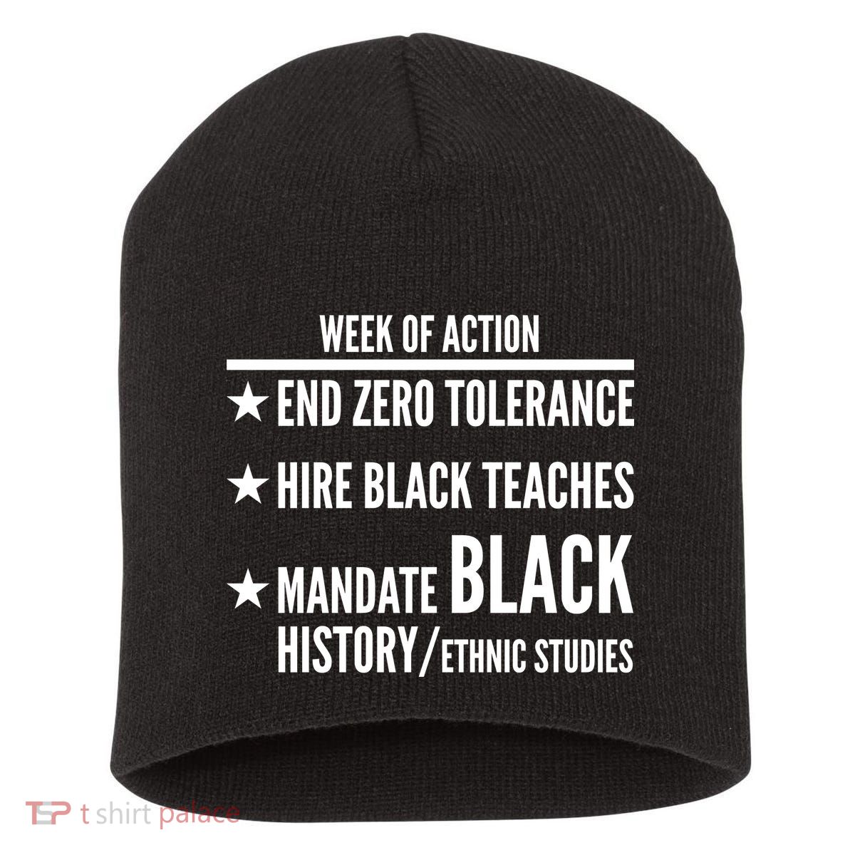 Week Of Action Black Live Matter Short Acrylic Beanie