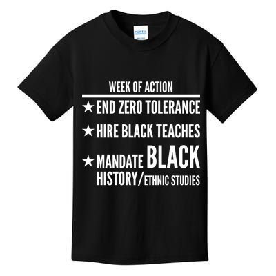 Week Of Action Black Live Matter Kids T-Shirt