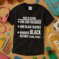 Week Of Action Black Live Matter Kids T-Shirt