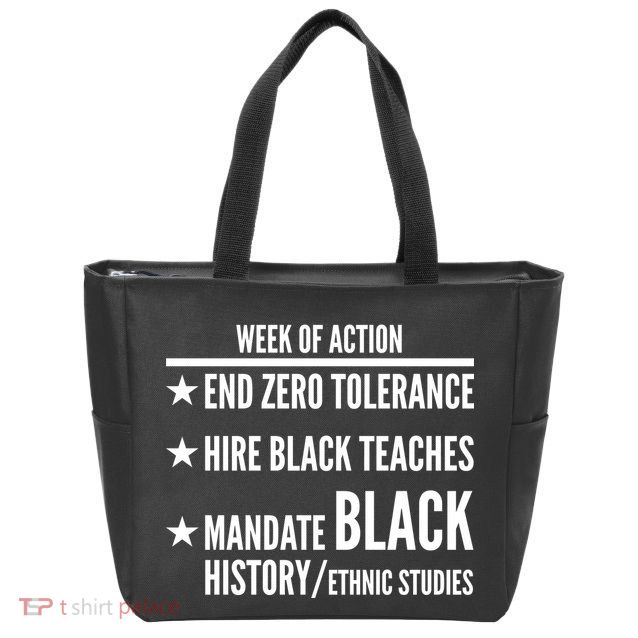 Week Of Action Black Live Matter Zip Tote Bag