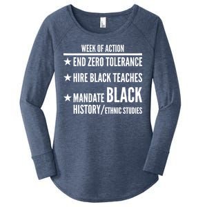 Week Of Action Black Live Matter Women's Perfect Tri Tunic Long Sleeve Shirt