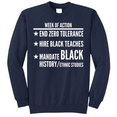 Week Of Action Black Live Matter Tall Sweatshirt