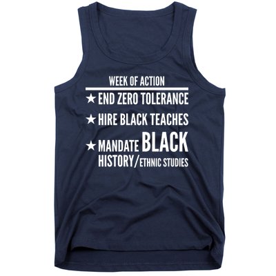 Week Of Action Black Live Matter Tank Top