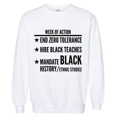 Week Of Action Black Live Matter Garment-Dyed Sweatshirt