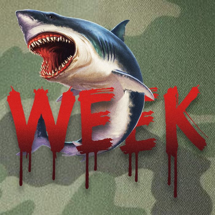 Week Of The Shark Logo Legacy Tie Dye Trucker Hat