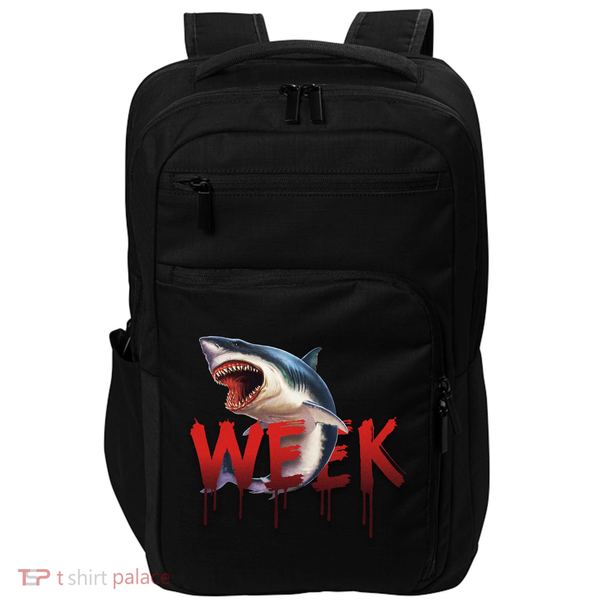Week Of The Shark Logo Impact Tech Backpack
