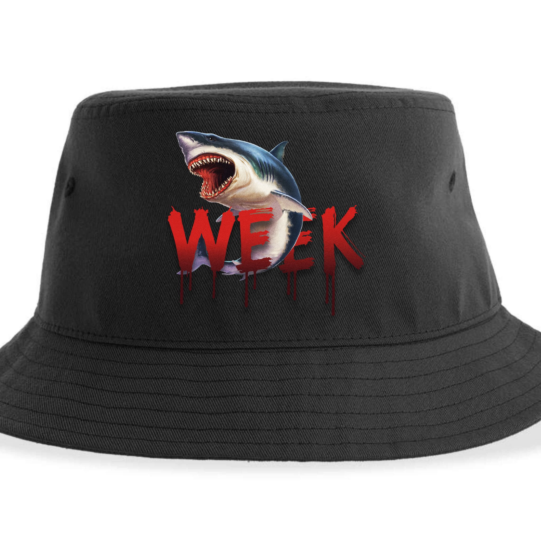 Week Of The Shark Logo Sustainable Bucket Hat