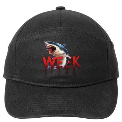 Week Of The Shark Logo 7-Panel Snapback Hat