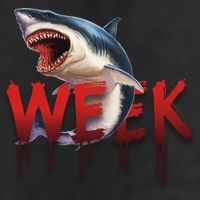 Week Of The Shark Logo Adult Drive Performance Visor