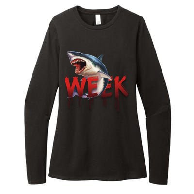 Week Of The Shark Logo Womens CVC Long Sleeve Shirt