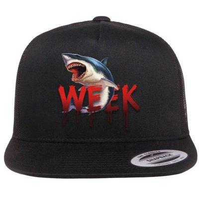 Week Of The Shark Logo Flatbill Hat