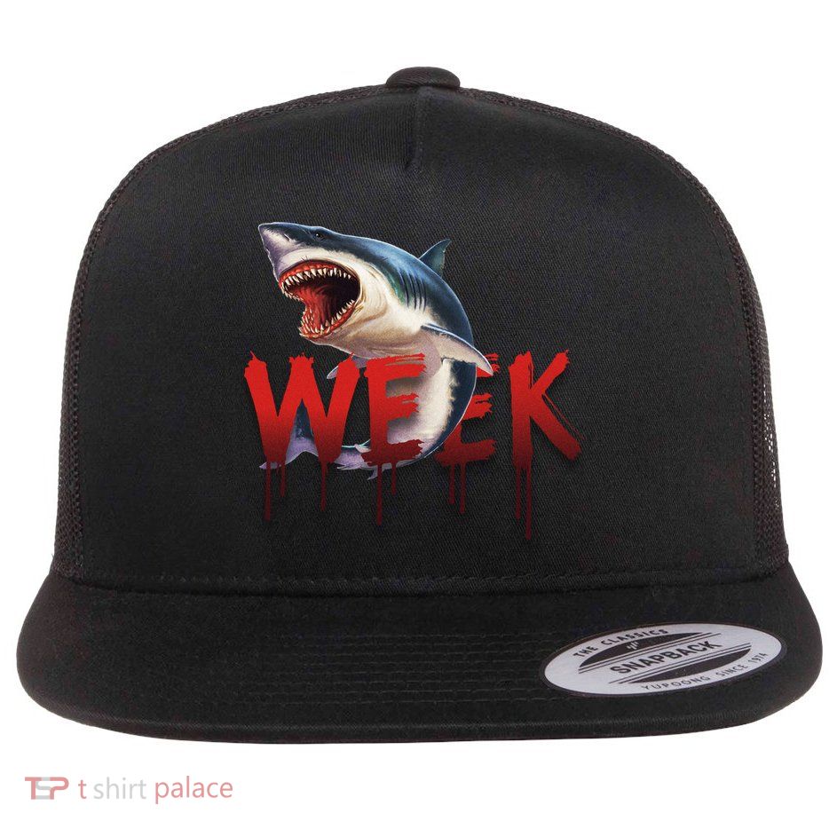Week Of The Shark Logo Flatbill Hat