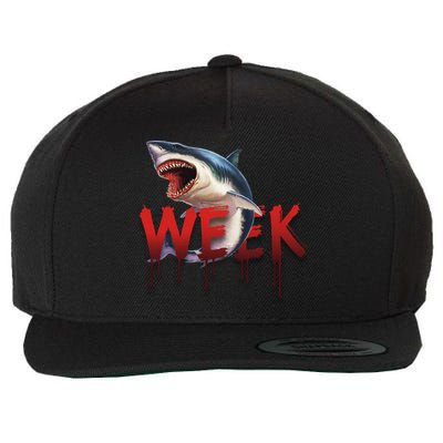 Week Of The Shark Logo Wool Snapback Cap