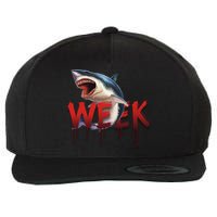Week Of The Shark Logo Wool Snapback Cap