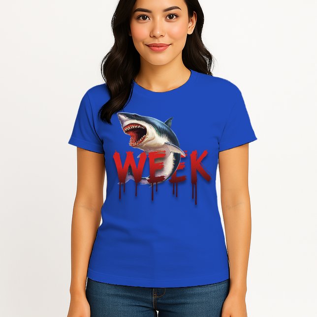 Week Of The Shark Logo Womens T-Shirt