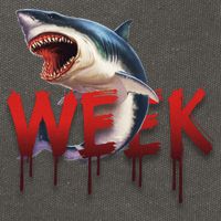 Week Of The Shark Logo Cotton Canvas Backpack