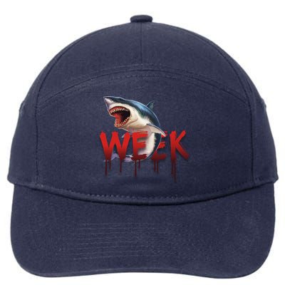 Week Of The Shark Logo 7-Panel Snapback Hat