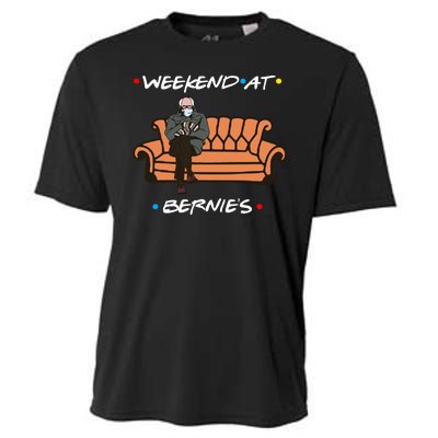 Weekend At Bernie's Meme Cooling Performance Crew T-Shirt