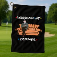 Weekend At Bernie's Meme Golf Towel