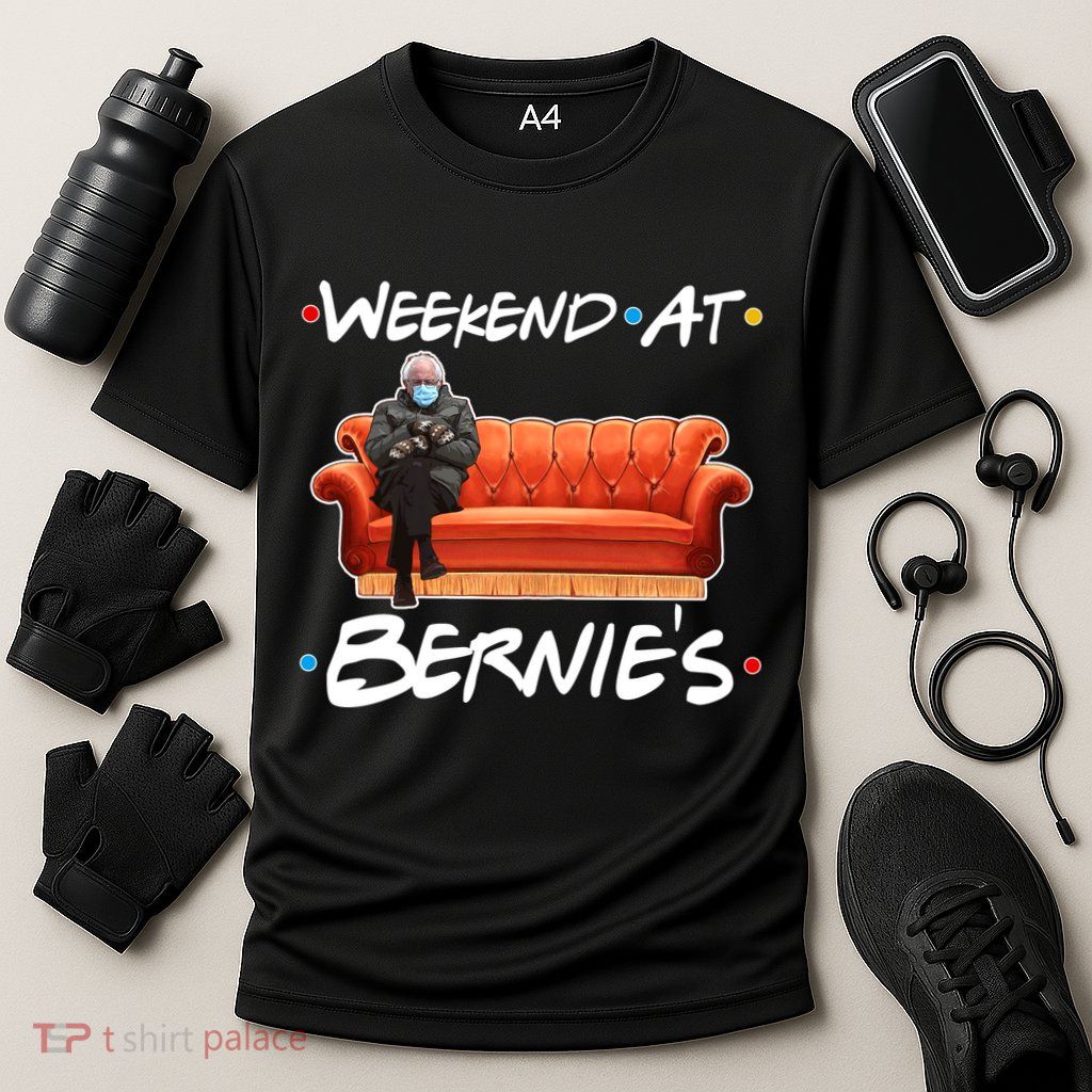 Weekend At Bernie's Mittens Meme Friends Performance Shirt