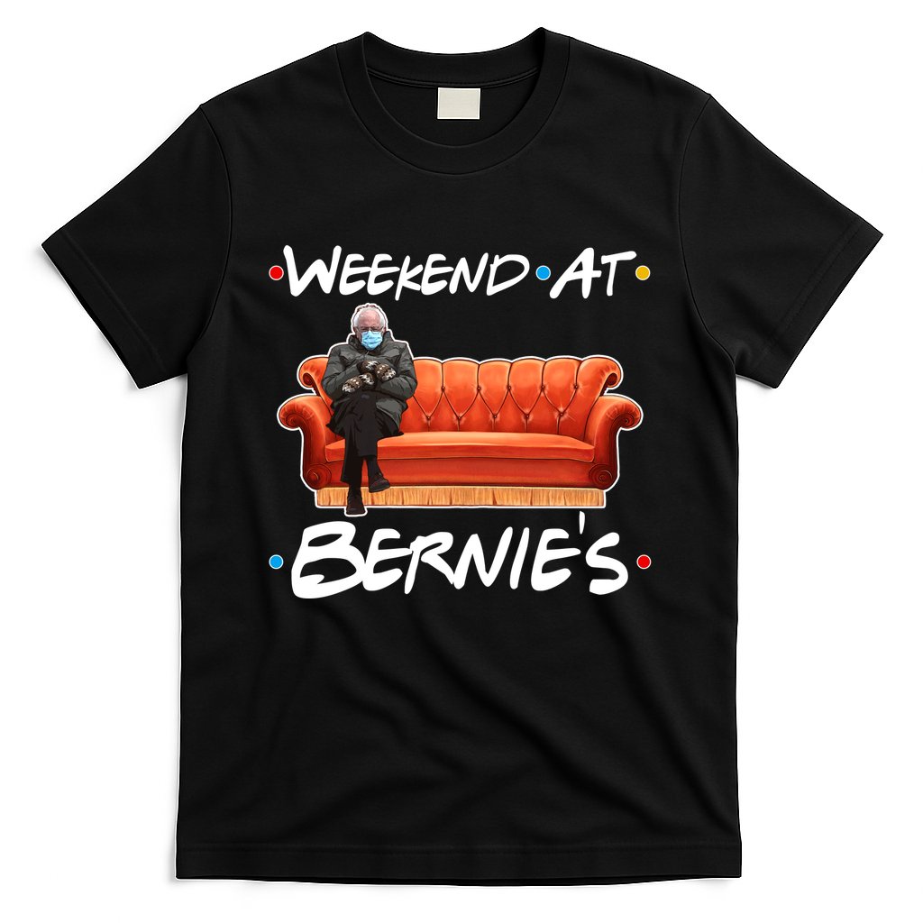 Weekend At Bernie's Mittens Meme Friends T-Shirt