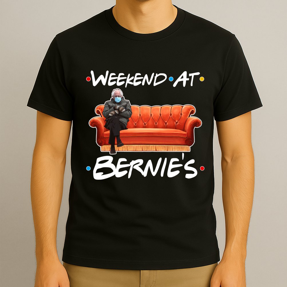 Weekend At Bernie's Mittens Meme Friends T-Shirt