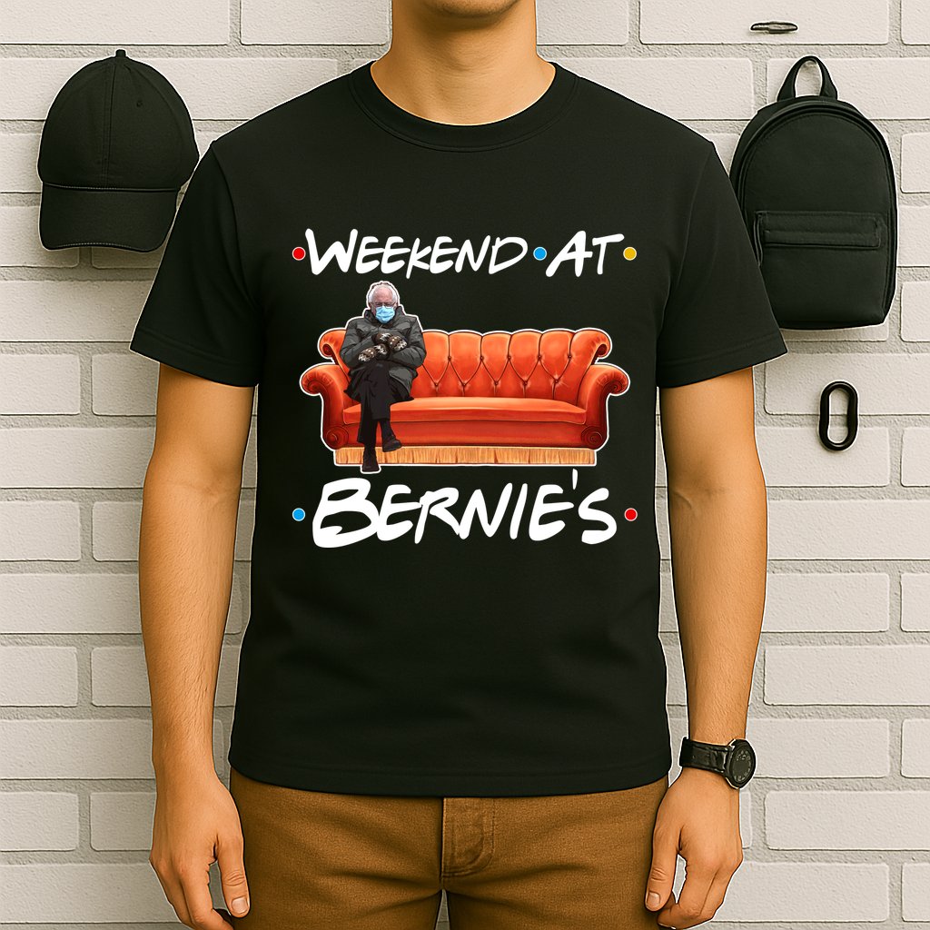 Weekend At Bernie's Mittens Meme Friends T-Shirt
