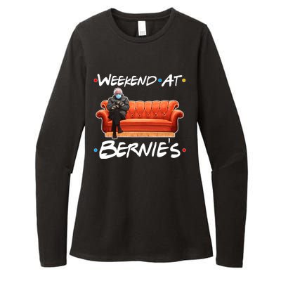 Weekend At Bernie's Mittens Meme Friends Womens CVC Long Sleeve Shirt