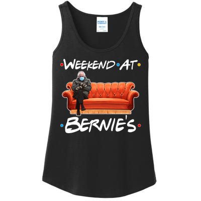 Weekend At Bernie's Mittens Meme Friends Ladies Essential Tank