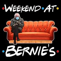 Weekend At Bernie's Mittens Meme Friends Youth Performance Sprint T-Shirt