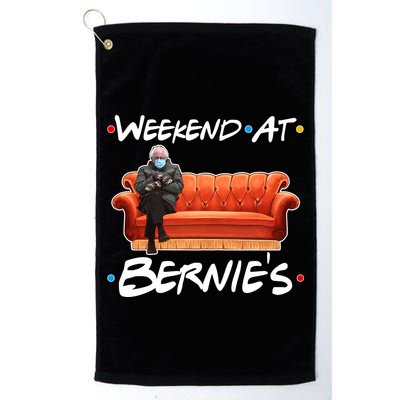 Weekend At Bernie's Mittens Meme Friends Golf Towel