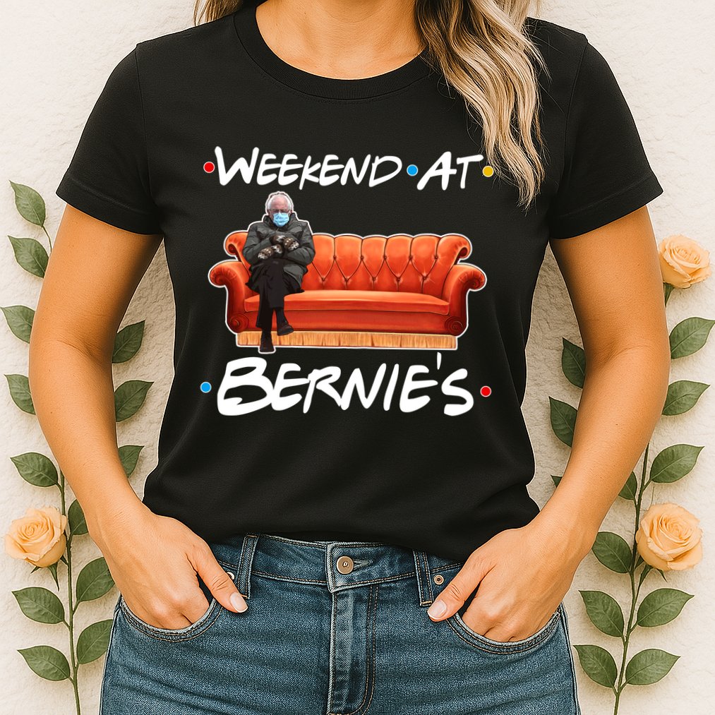 Weekend At Bernie's Mittens Meme Friends Womens T-Shirt