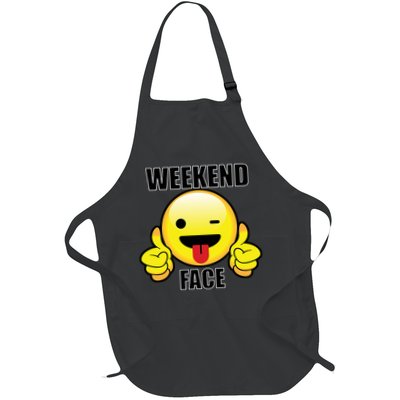 Weekend Face Emoji Apron