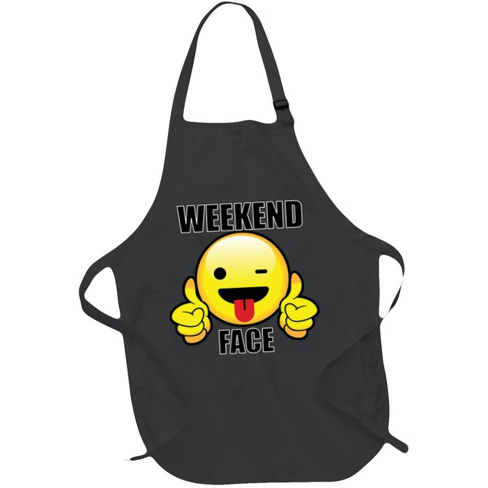 Weekend Face Emoji Apron