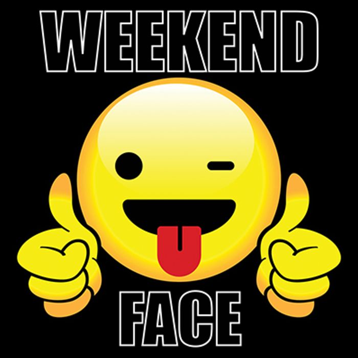 Weekend Face Emoji Apron