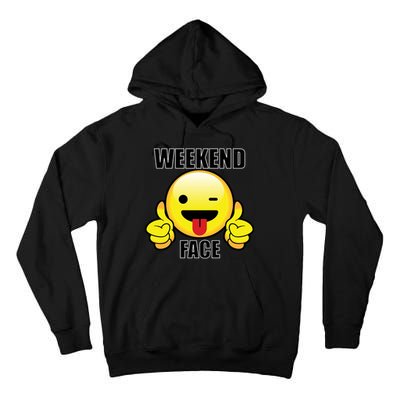 Weekend Face Emoji Tall Hoodie