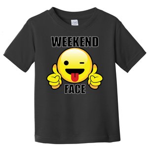 Weekend Face Emoji Toddler T-Shirt