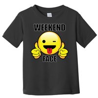 Weekend Face Emoji Toddler T-Shirt