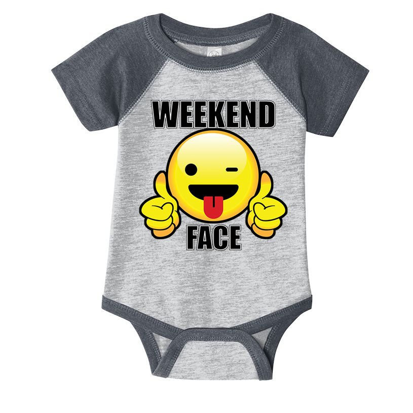 Weekend Face Emoji Infant Baby Jersey Bodysuit