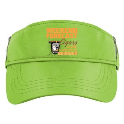 Weekend Forcast Cigars and Bourbon Adult Drive Performance Visor