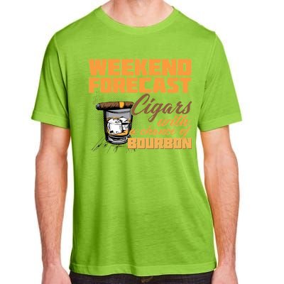 Weekend Forcast Cigars and Bourbon Adult ChromaSoft Performance T-Shirt