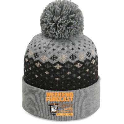 Weekend Forcast Cigars and Bourbon The Baniff Cuffed Pom Beanie