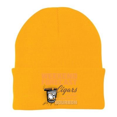 Weekend Forcast Cigars and Bourbon Knit Cap Winter Beanie