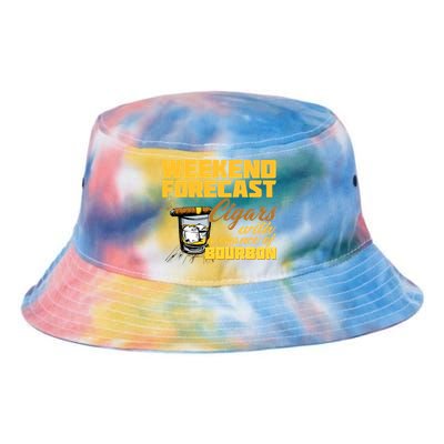 Weekend Forcast Cigars and Bourbon Tie Dye Newport Bucket Hat