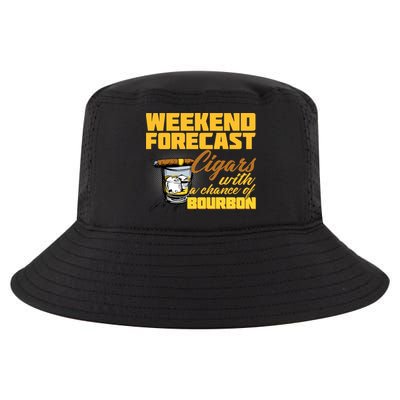 Weekend Forcast Cigars and Bourbon Cool Comfort Performance Bucket Hat