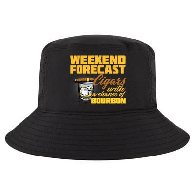 Weekend Forcast Cigars and Bourbon Cool Comfort Performance Bucket Hat